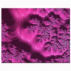 Fractal Artwork Pink Purple Elegant Mini Button Earrings