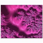 Fractal Artwork Pink Purple Elegant Mini Button Earrings Front