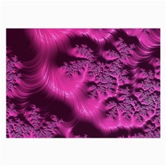 Fractal Artwork Pink Purple Elegant Large Glasses Cloth (2-side) by Amaryn4rt