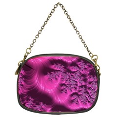 Fractal Artwork Pink Purple Elegant Chain Purses (two Sides)  by Amaryn4rt