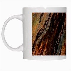 Texture Stone Rock Earth White Mugs by Amaryn4rt