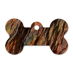 Texture Stone Rock Earth Dog Tag Bone (two Sides)