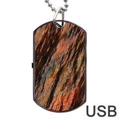 Texture Stone Rock Earth Dog Tag Usb Flash (one Side) by Amaryn4rt