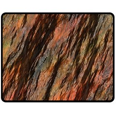 Texture Stone Rock Earth Double Sided Fleece Blanket (medium)  by Amaryn4rt