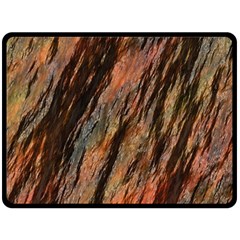 Texture Stone Rock Earth Double Sided Fleece Blanket (large)  by Amaryn4rt