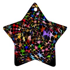 Network Integration Intertwined Star Ornament (two Sides) by Amaryn4rt