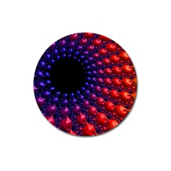 Fractal Mathematics Abstract Magnet 3  (round) by Amaryn4rt