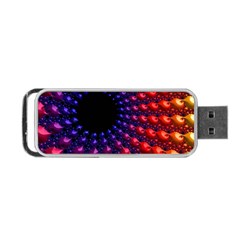 Fractal Mathematics Abstract Portable Usb Flash (one Side) by Amaryn4rt