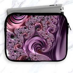 Purple Abstract Art Fractal Art Fractal Apple Ipad 2/3/4 Zipper Cases by Amaryn4rt