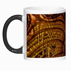 Copper Caramel Swirls Abstract Art Morph Mugs by Amaryn4rt