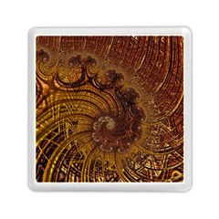 Copper Caramel Swirls Abstract Art Memory Card Reader (square)  by Amaryn4rt