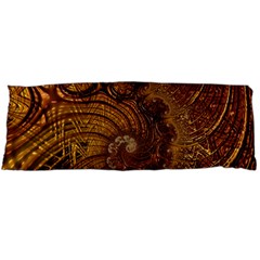 Copper Caramel Swirls Abstract Art Body Pillow Case (dakimakura) by Amaryn4rt