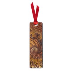 Copper Caramel Swirls Abstract Art Small Book Marks by Amaryn4rt