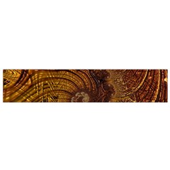 Copper Caramel Swirls Abstract Art Flano Scarf (small) by Amaryn4rt