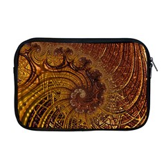 Copper Caramel Swirls Abstract Art Apple Macbook Pro 17  Zipper Case