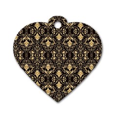 Wallpaper Wall Art Art Architecture Dog Tag Heart (one Side) by Amaryn4rt