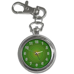 Green Fractal Simple Wire String Key Chain Watches by Amaryn4rt