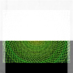 Green Fractal Simple Wire String Rectangular Jigsaw Puzzl by Amaryn4rt