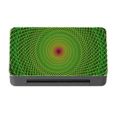 Green Fractal Simple Wire String Memory Card Reader With Cf by Amaryn4rt