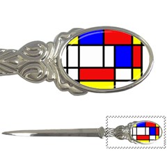 Mondrian Red Blue Yellow Letter Openers by Amaryn4rt