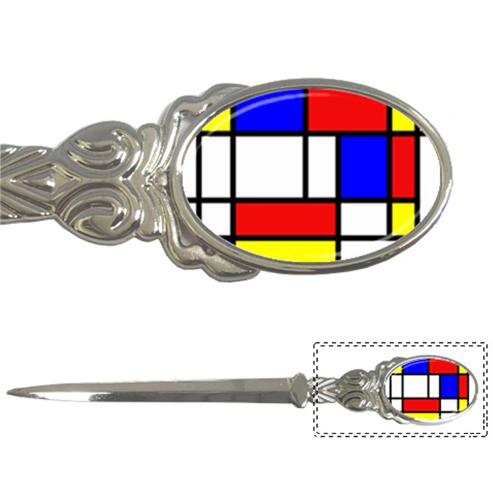 Mondrian Red Blue Yellow Letter Openers