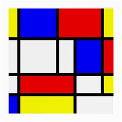 Mondrian Red Blue Yellow Medium Glasses Cloth (2-side) by Amaryn4rt