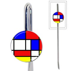 Mondrian Red Blue Yellow Book Mark by Amaryn4rt