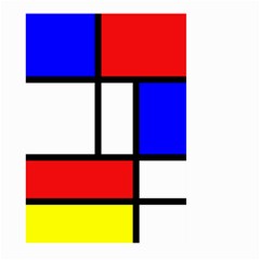 Mondrian Red Blue Yellow Large Garden Flag (two Sides) by Amaryn4rt