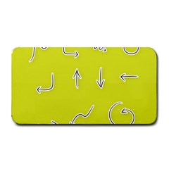 Arrow Line Sign Circle Flat Curve Medium Bar Mats by Amaryn4rt