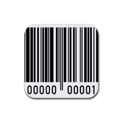 Code Data Digital Register Rubber Coaster (square) 