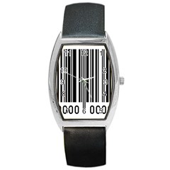 Code Data Digital Register Barrel Style Metal Watch by Amaryn4rt