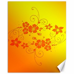 Flowers Floral Design Flora Yellow Canvas 16  X 20   by Amaryn4rt