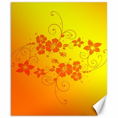 Flowers Floral Design Flora Yellow Canvas 20  X 24   by Amaryn4rt