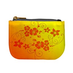 Flowers Floral Design Flora Yellow Mini Coin Purses by Amaryn4rt