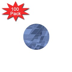 Lines Shapes Pattern Web Creative 1  Mini Buttons (100 Pack)  by Amaryn4rt