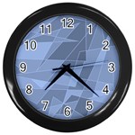 Lines Shapes Pattern Web Creative Wall Clocks (Black) Front