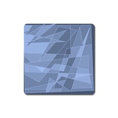 Lines Shapes Pattern Web Creative Square Magnet by Amaryn4rt