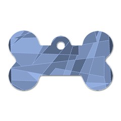 Lines Shapes Pattern Web Creative Dog Tag Bone (two Sides)