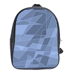 Lines Shapes Pattern Web Creative School Bags(large)  by Amaryn4rt