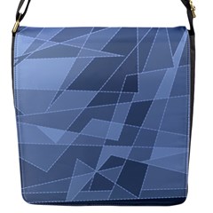 Lines Shapes Pattern Web Creative Flap Messenger Bag (s) by Amaryn4rt