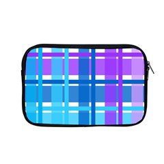 Gingham Pattern Blue Purple Shades Apple Macbook Pro 13  Zipper Case