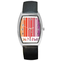 Code Data Digital Register Barrel Style Metal Watch by Amaryn4rt