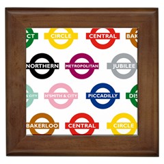 Underground Signs Tube Signs Framed Tiles by Amaryn4rt