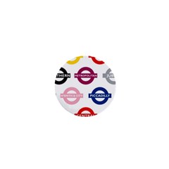 Underground Signs Tube Signs 1  Mini Buttons by Amaryn4rt