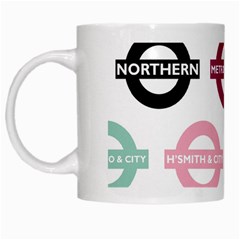 Underground Signs Tube Signs White Mugs by Amaryn4rt