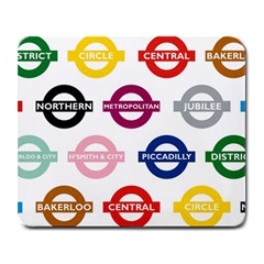 Underground Signs Tube Signs Large Mousepads by Amaryn4rt