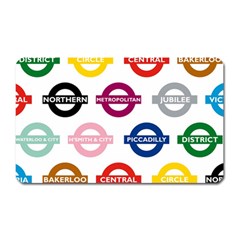 Underground Signs Tube Signs Magnet (rectangular) by Amaryn4rt