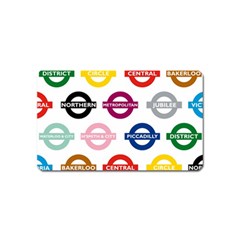 Underground Signs Tube Signs Magnet (name Card) by Amaryn4rt