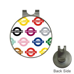 Underground Signs Tube Signs Hat Clips With Golf Markers by Amaryn4rt