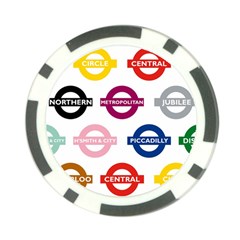 Underground Signs Tube Signs Poker Chip Card Guard by Amaryn4rt